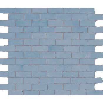 Mosaic House Moroccan tile Breeze SQ 17 Sky blue  solid zellige, mosaic, zellij, field, pattern, glaze 